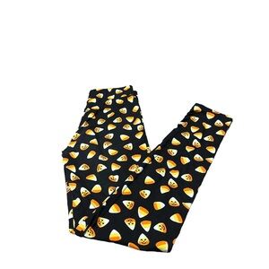 Black, White, Yellow, and Orange Chances R Candy Corn Leggings